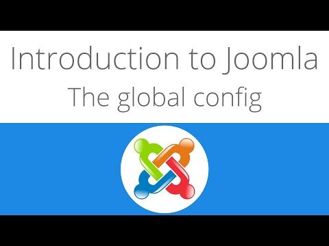 Joomla for beginners tutorial 5 The global config