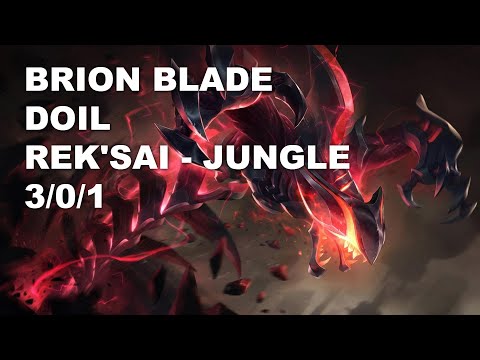 BRION BLADE Doil Jungle Rek'Sai vs Elise - KR Challenger Patch 10.9