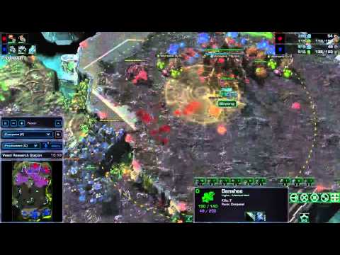 Starcraft II -- Heart of the Swarm -- Bbyong (T) v LiquidSnute (Z) Games 2 and 3
