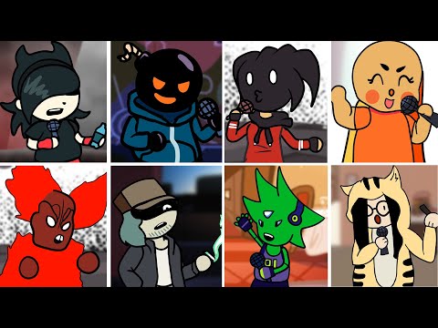 NERVES but Every Turn Another Character Sing It - Friday Night Funkin Animation - FNF UTAU Cover