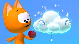 Download lagu Meow Kitty lompat ke clouds! बादल से गिरे फल 🍓🍌 Cartoons anak-anak • बच्चों के लिए mp3