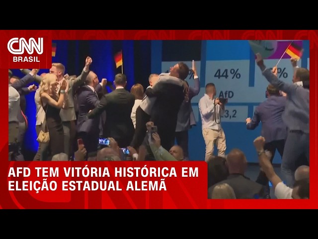 AfD comemora vitória histórica em eleição estadual na Alemanha | CNN NOVO DIA