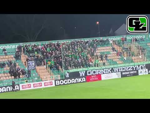 GÓRNIK ŁĘCZNA vs Chrobry Głogów 30.10.2022 Doping Trybuny B
