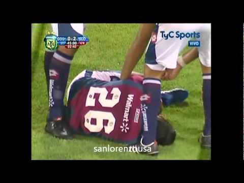 GOL DE NAHUEL BENITEZ, GODOY CRUZ 0 - SAN LORENZO 2