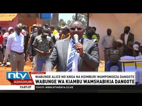 Wabunge Kiambu wamshabikia Dangote kuhusu ujenzi wa kiwanda cha kusafisha mafuta