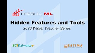 Training Webinar - Hidden Features and Tools in PrebuiltML