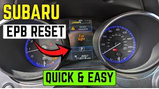 Subaru EPB Reset Guide | Fix Parking Brake Warning Light ||