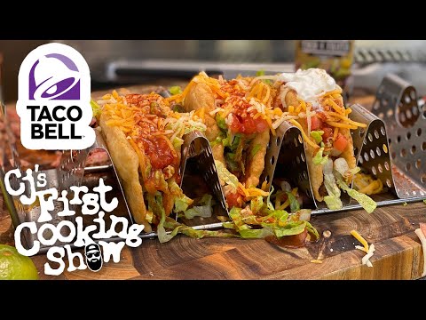 How to Make Taco Bell Chalupas at Home! | CJ's First Cooking Show| Blackstone Griddles