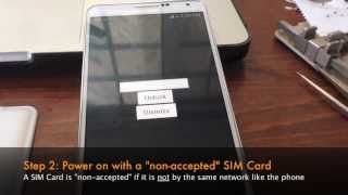 How to Unlock Samsung Galaxy Note 3 III by Unlock Code - SIM Network Unlock PIN
