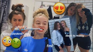 FIRST DAY OF SCHOOL in a pandemic  🤠*GRWM AND VLOG*