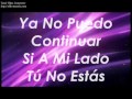 Te Necesito - Esperanza de Vida (letra / lyrics ...