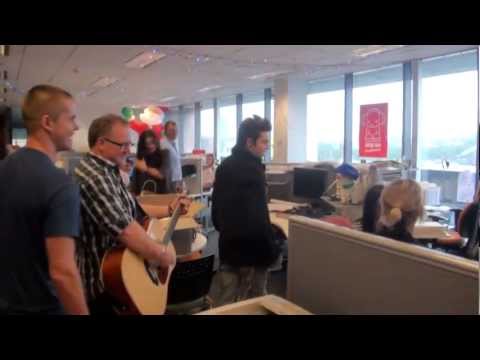 X Factor's Johnny, Andrew & Reece Mastin ambush the Nova FM office
