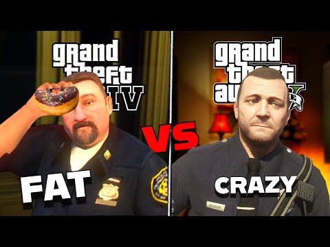 GTA 4 vs GTA 5   LCPD vs LSPD🧠