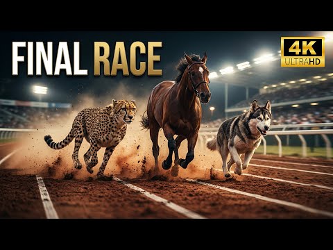 ANIMAL RACE Tournament: 30 Fastest Species | Cheetah vs Horse vs Husky (Survival Final)