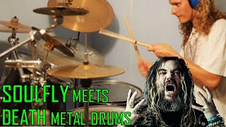 Death metal drums meet Soulfly - We Sold Our Souls To Metal - Drum cover by Simon