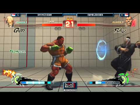 SEAM2013 SF4 DM MCZ Xian (Gen) vs Gambleboxer (Boxer) Top 8 Losers Bracket