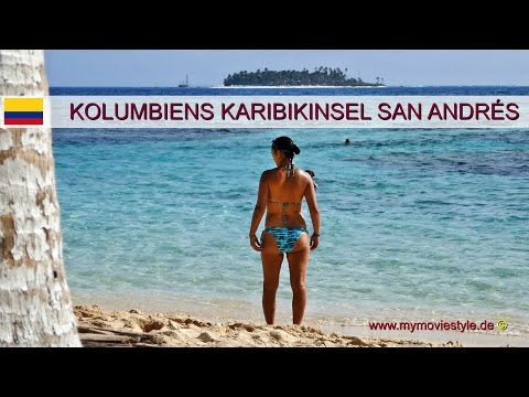 San Andrés Colombia - Caribbean island in the blue sea