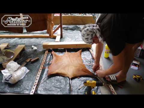 Raw hide preparation for atabaque  - Warning: a bit graphic