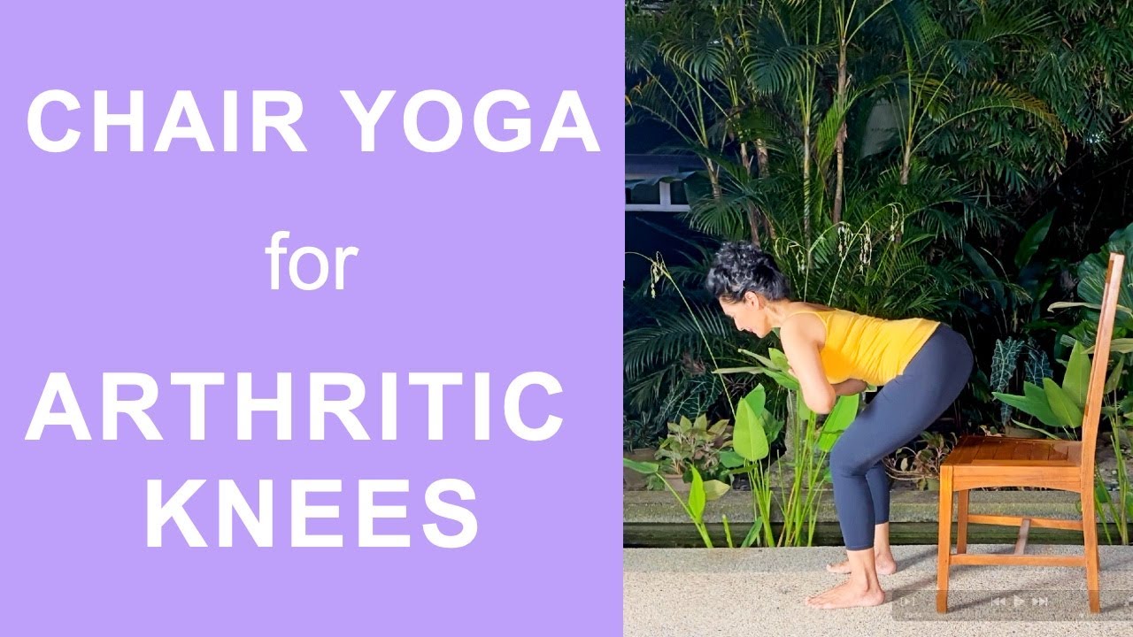 CHAIR YOGA - Arthritis, Osteoarthritis, Rheumatoid Arthritis - LEG STRETCHES FOR ARTHRITIC KNEES