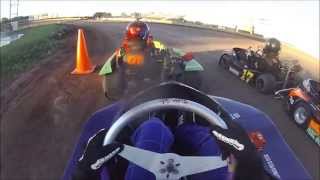 preview picture of video 'Beaver Dam Karts Jr.3 Briggs Animal 7-23-13'