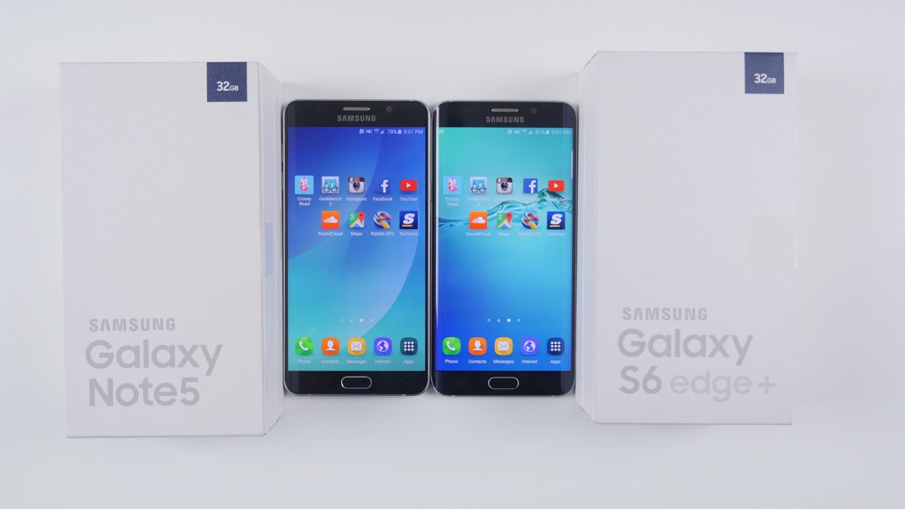 Samsung Galaxy Note 5 VS Galaxy S6 Edge Plus - SPEED TEST