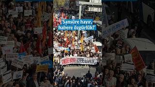 Gazetecilerden 10 ilde "Sansüre hayır, habere özgürlük" yürüyüşü