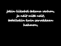 CMX Yöllisiä (lyrics) 