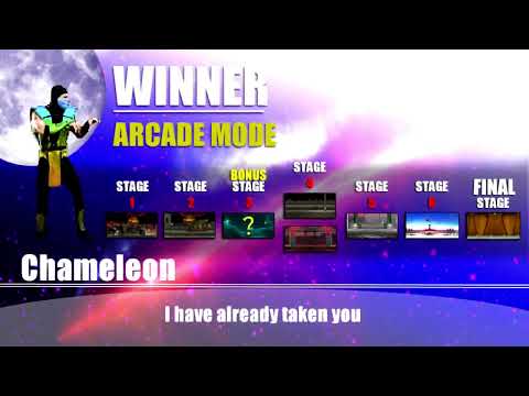 MK vs. SF: Online Edition - Sagat & Chameleon arcade playthrough (online coop)