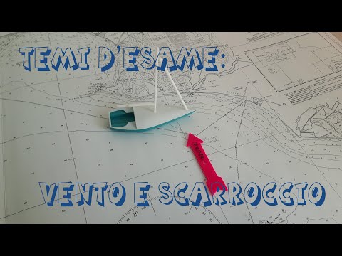 06 - Esercizio carteggio esame Patente Nautica senza limiti - Vento e scarroccio