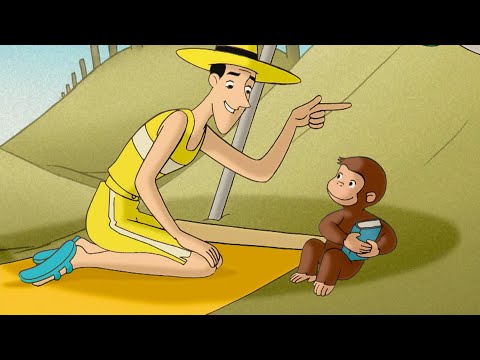 Nickes dag på stranden | Nicke Nyfiken | Tecknad Film för Barn