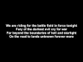 DragonForce - Fury Of The Storm | Lyrics on screen | HD