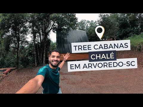 Chalé Tree Cabanas em Arvoredo no oeste de Santa Catarina