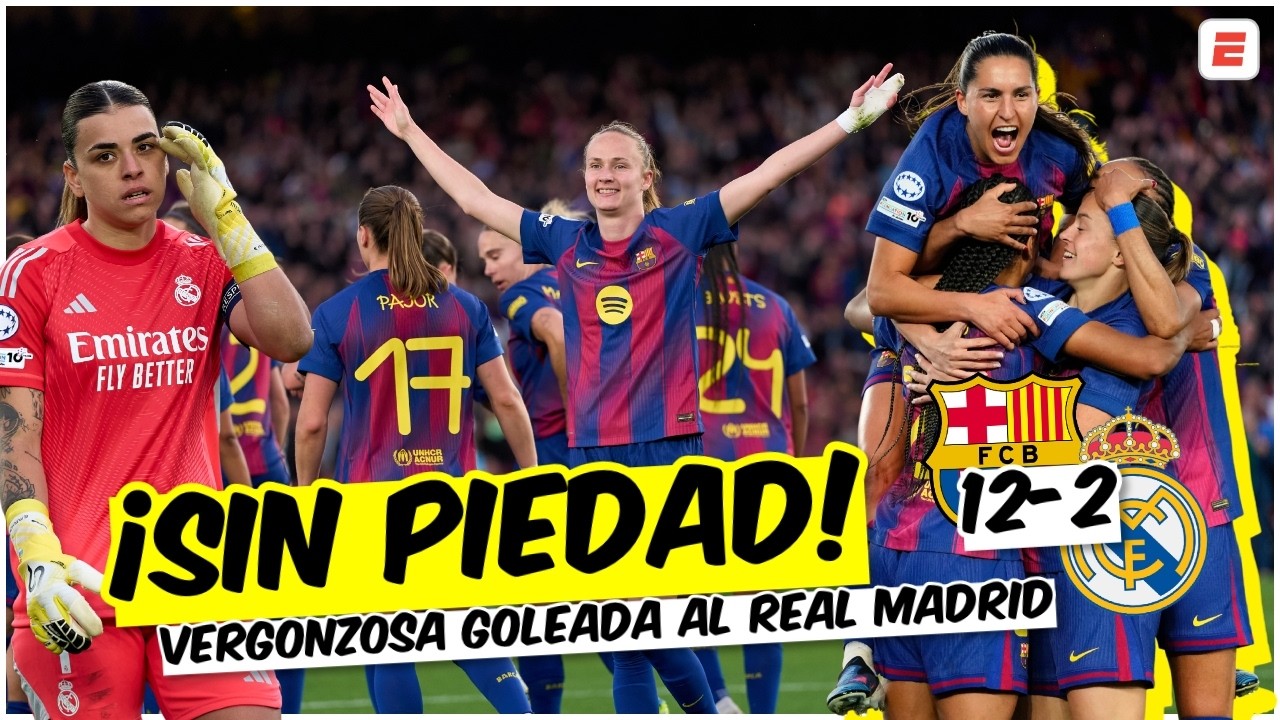BARCELONA ANIQUILA al REAL MADRID en Champions Femenina con otra GOLEADA en el Camp Nou | Exclusivos