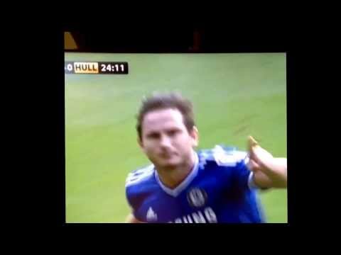 Frank Lampard Amazing Free Kick vs Hull Tigers 2-0 18/07/13