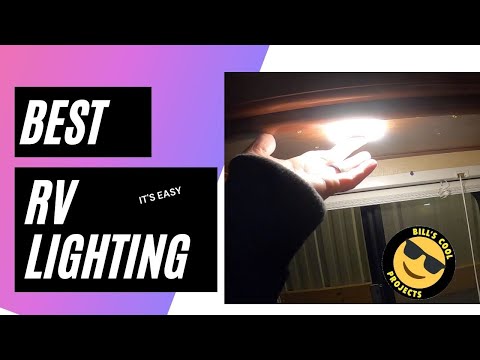 Best RV Camper LED lighting upgrade travel trailer, motor home, fifth wheel , van remodel