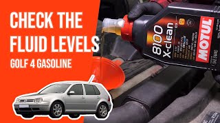 Youtube thumbnail of video "How to check the fluid levels Golf 4 1.4 16V 📏"