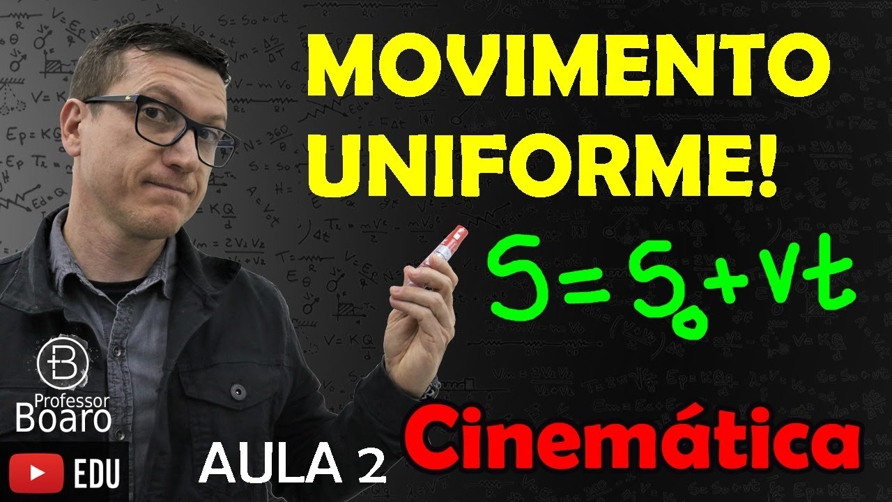 MOVIMENTO UNIFORME - CINEMÁTICA - (TEORIA + EXERCÍCIOS) - AULA 2
