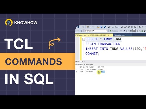 SQL TCL (Transaction Control Language) Commands: A Practical Approach