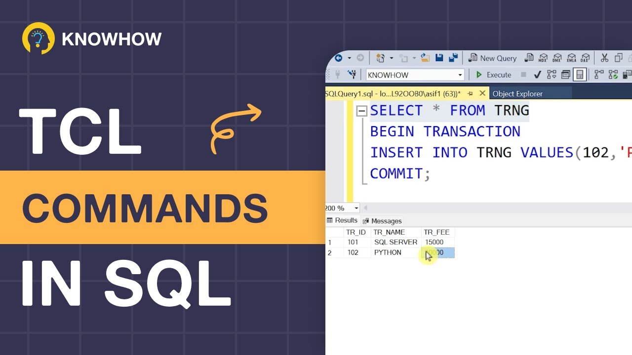 SQL TCL (Transaction Control Language) Commands: A Practical Approach