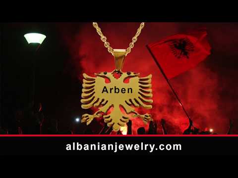 Albanische Adlerkette mit Gravur
