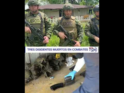 Tres disidentes muertos y dos capturados deja combates en zona rural de la Montañita Caquetá.
