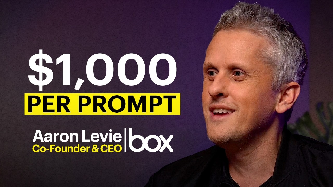 YouTube thumbnail for Aaron Levie enterprise AI conversation