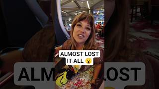 Almost lost it all at the casino on the Wonder of the Seas! #slots #cruise #wonderoftheseas #oops