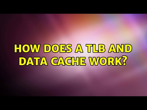 How does a TLB and data cache work?