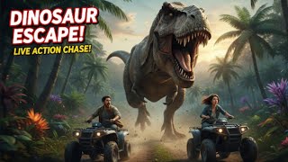 Jurrasic Park|Epic dinosaur chase |part 1 #jurassicworld #jurrasicpark #trex #spinosaurus