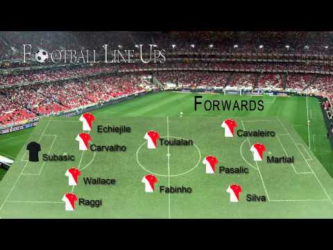 Valencia 3-1 AS Monaco (Monaco Official Lineup) Champions League 2015/2016