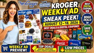 Kroger Weekly Ad Sneak Peek August 12–18, 2026 | Best Deals & Digital Coupons!