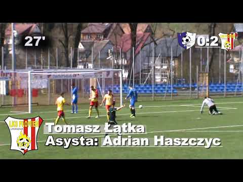 Tomasz Łątka 0:2 (27') 12 kolejka A klasy: Rybie - Płomień (07.04.2019r.)