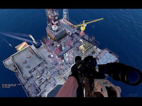 Arma 3: combat divers raid an oil rig