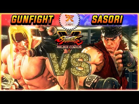 SFV AE ✪ GUNFIGHT (#1 Online ALEX) vs SASORI (#3 Online RYU) | Ranked Match ✪ SF5 TenSFV